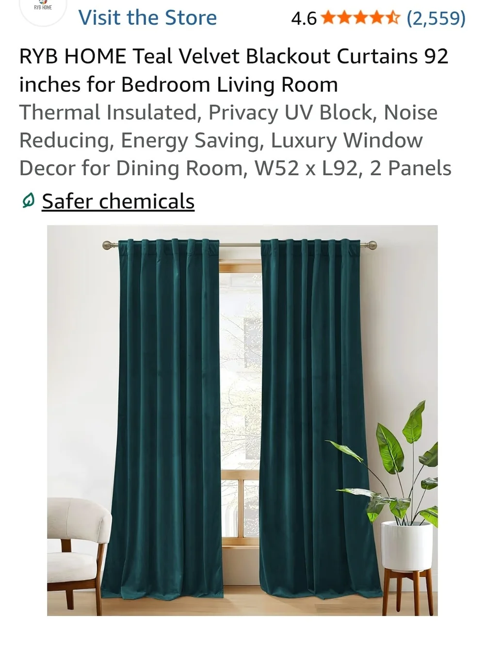 Teal Velvet Blackout Curtain Panels - Luxury Thermal Drapes